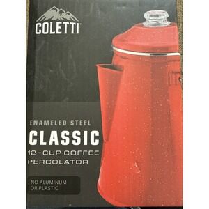 Coletti Classic Percolator Coffee Pot, Camping Kettle, the Original NEW